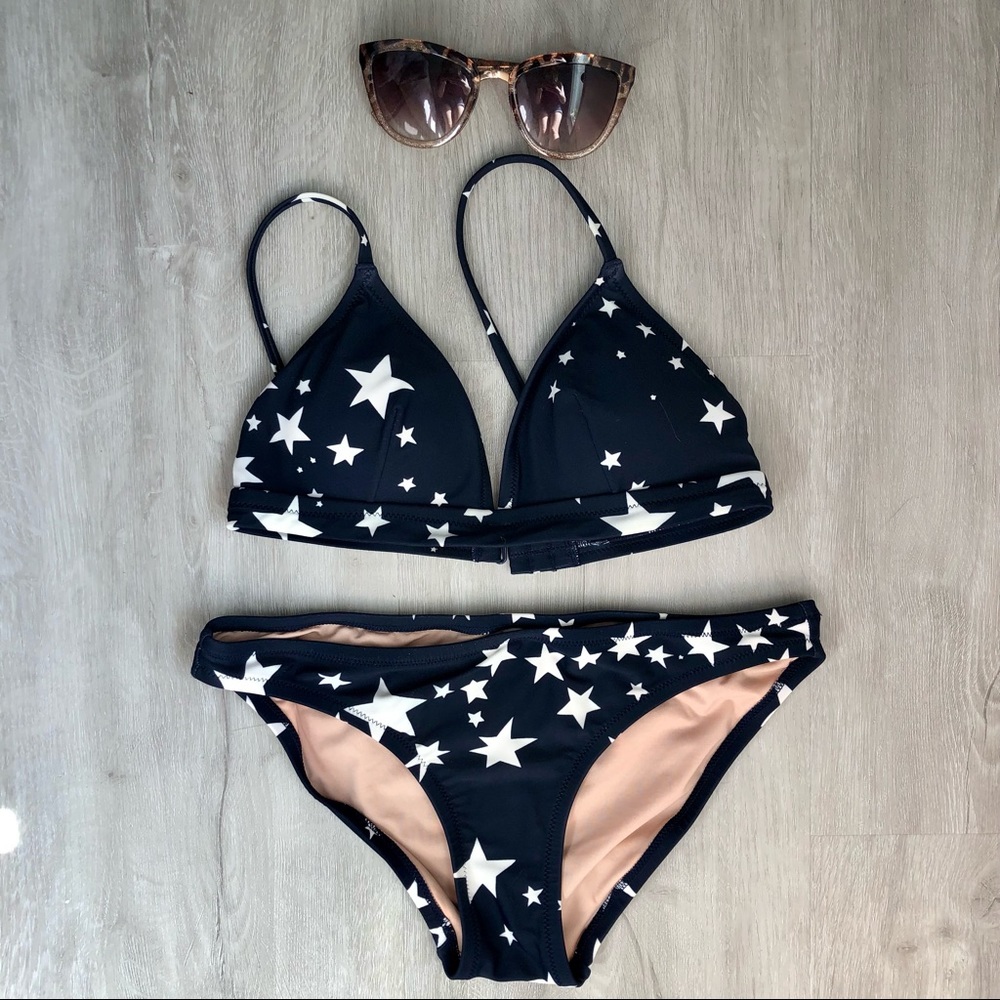 J Crew Factory Stars Bikini Set • SIZE XS • EUC